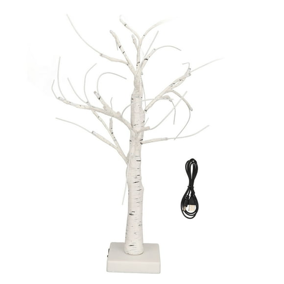 White Birch Tree, Lighted Birch Tree Plastic Adjustable Branches For Wedding