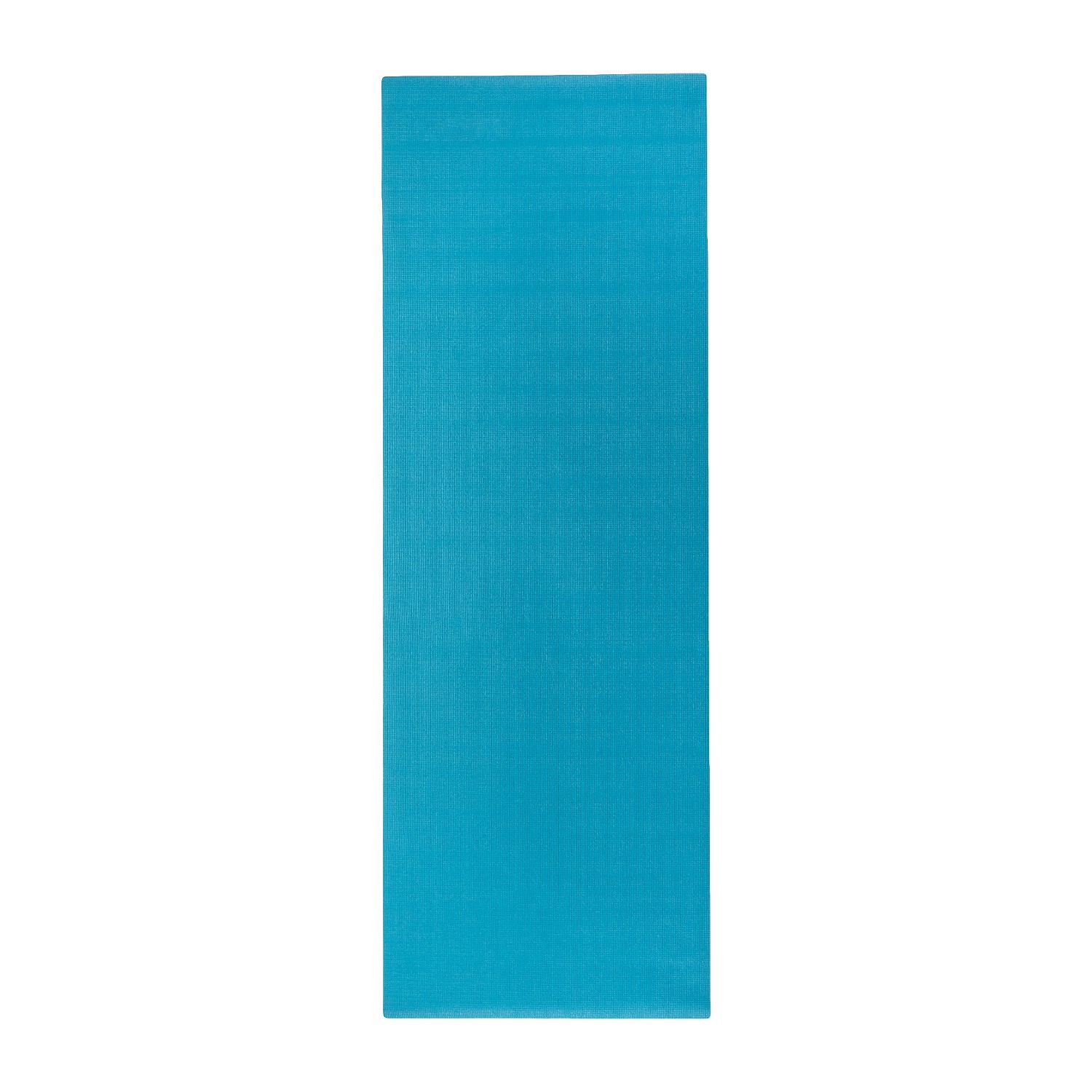 Elegani 24"x68" Yoga Mat (2-Pack) - Aqua Blue and Black - Lightweight, Non-Slip for Exercise