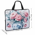 thumbnail image 2 of AWERP Peonies Blue and White Porcelain Laptop Bag Diving Fabric Tablet Cover Neoprene Laptop Sleeve Carrying Bag 15inch, 2 of 5