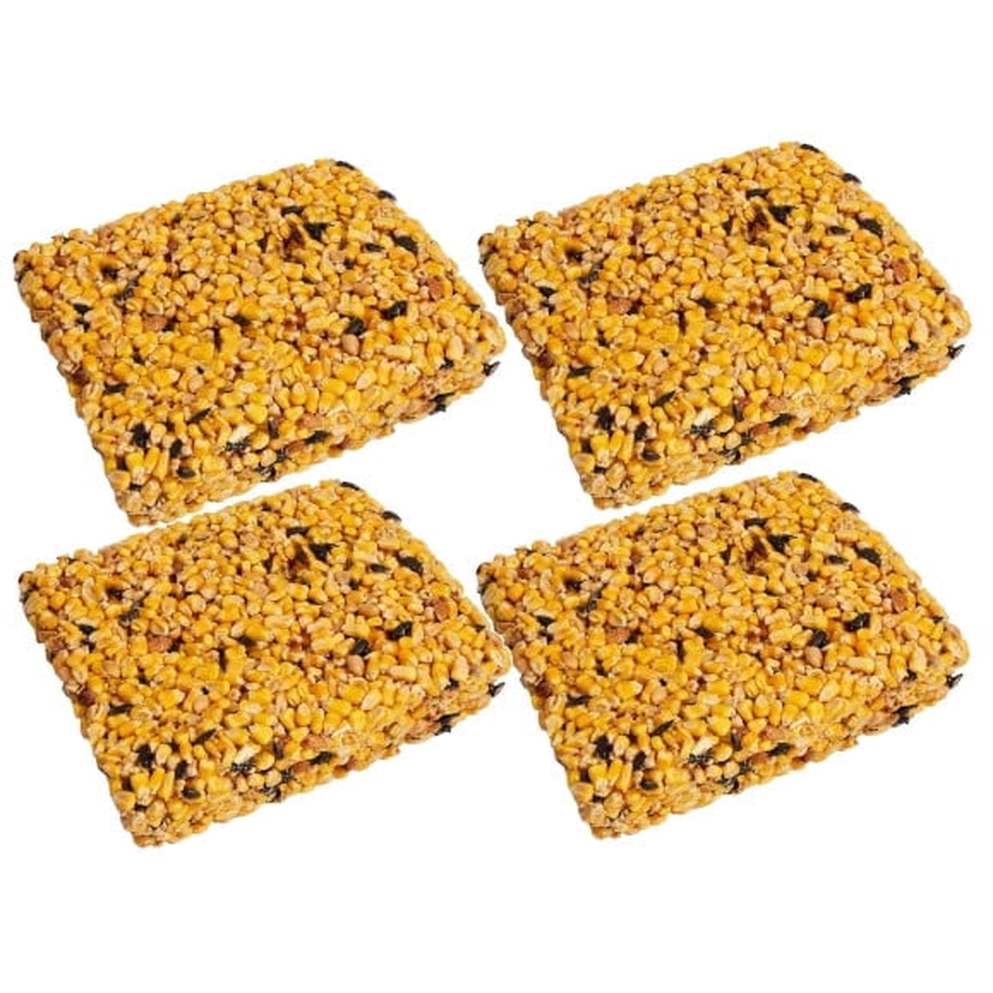 Songbird Treats Squirrel Seed Cakes Large 4 Pack | Pack of 4 Sqirrel 2 lb Large Bird Seed Cakes for Wild Birds | Squirrel Seed Blocks