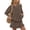 Coffee, variant on Morttic Women's Casual 2 Piece Set – Round Neck Short Sleeve Top & Mini Skirt with Lace Hem Solid Color Summer Outfit Coffee,S
