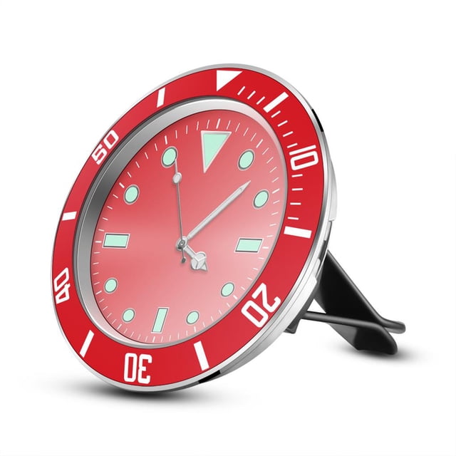 Kenally Reloj de cuarzo para automóvil, reloj de decoración para coche, adornos para Interior de vehículo con Clip de salida de aire acondicionado Automoción decorativa y accesorios Numero 3 Kenally VI008985-03