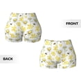 thumbnail image 5 of Lsque Sweet Honey Pattern High Waisted Biker Shorts for Women-Tummy Control Fitness Athletic Workout Running Yoga Gym Shorts,Moisture-Wicking-XX-Large, 5 of 9