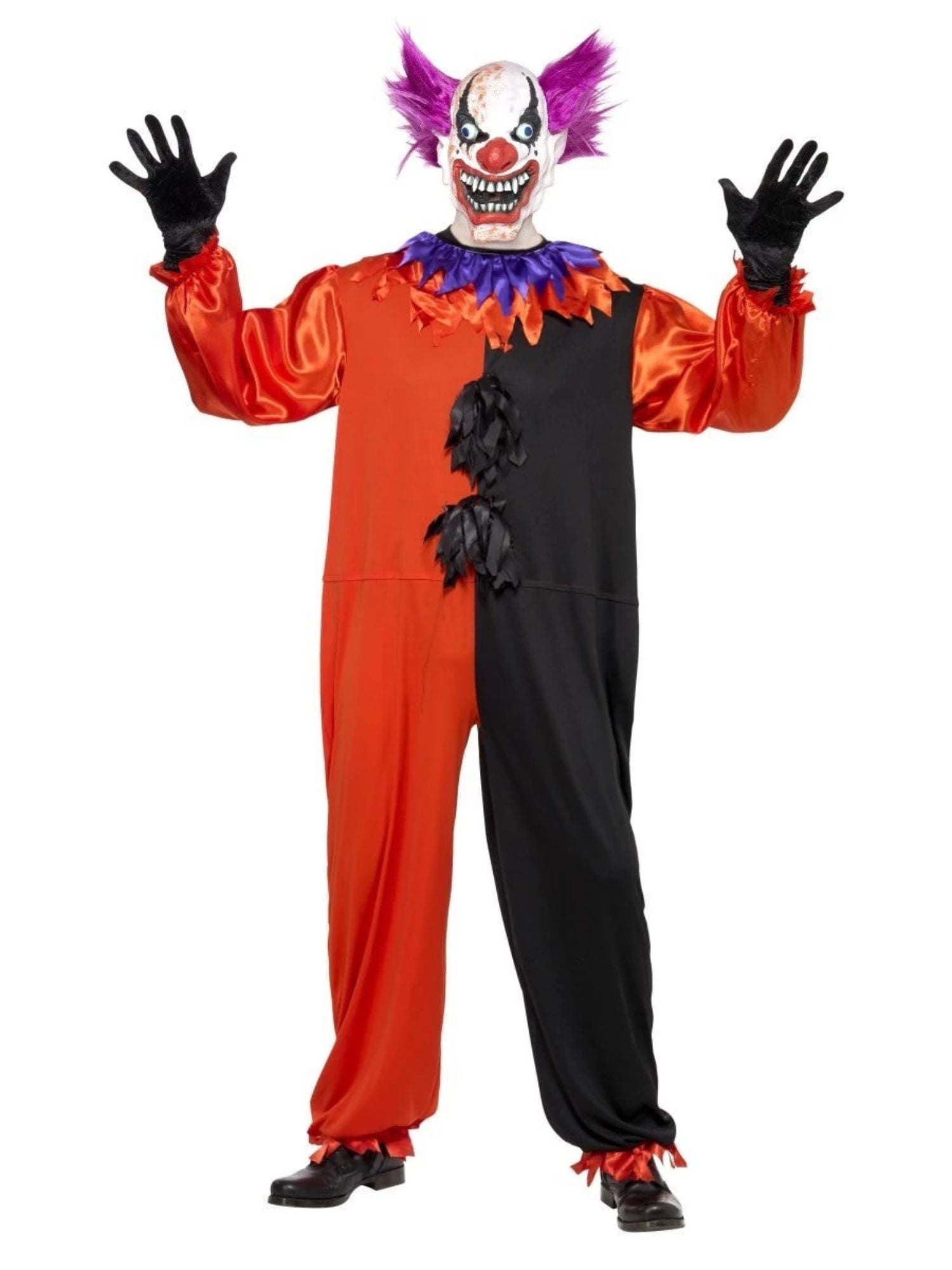 Adult Ladies Bo Bo The Clown Costume Halloween Fancy Dress Horror Small 8-10 NEW