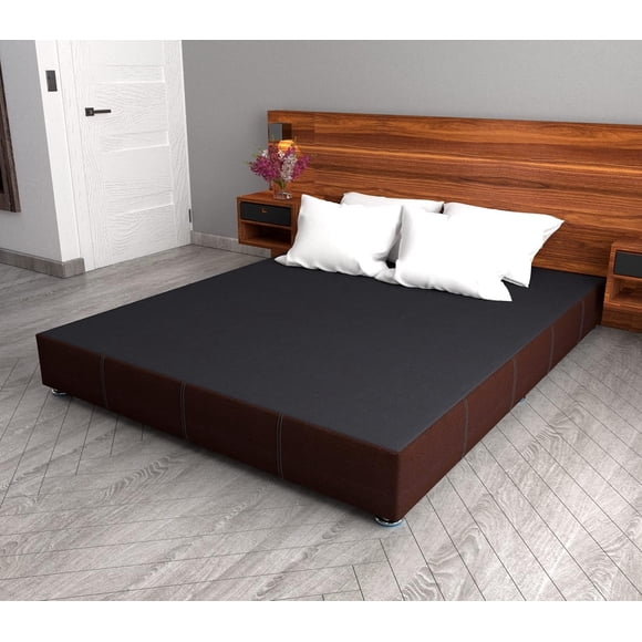 Dormez zzz Base Box para Cama Individual con Tapizado Color Choc–10top