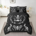 thumbnail image 2 of Feelyou Gothic Bat Skeleton 7pcs Bedding Set, Boho Butterfly Kangaroo Skull Sheet Set, 2 of 7