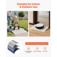 thumbnail image 4 of VEVOR Door Threshold Ramp, 4 inch Rise, Aluminum Alloy Threshold Ramp Rated 800 lbs Load Capacity, Handicap Ramps for Home Steps for Wheelchair, Scooters, Power Chairs, Walkers, Bicycle, Tricycle, 4 of 9