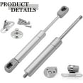 thumbnail image 4 of 2Pcs 6 Inch Gas Struts, 30N/ 6.7lb Safety Lift Support Cabinet Hinge Gas Spring Soft Open Lid Hinge for Kitchen, Shocks, Cupboard 6Inch 30N, 4 of 5