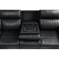 thumbnail image 7 of Aviator Modern Style Recliner Sectional Sofa made with Wood in Black, 7 of 7