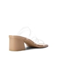 thumbnail image 4 of Mules de Tacón Cuadrado con Tiras para Mujer DREAM PAIRS Nude 5.6 cm, 4 of 5