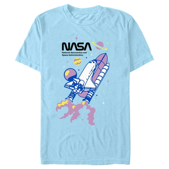 Men's NASA Space Shuttle Illustration Graphic T-Shirt