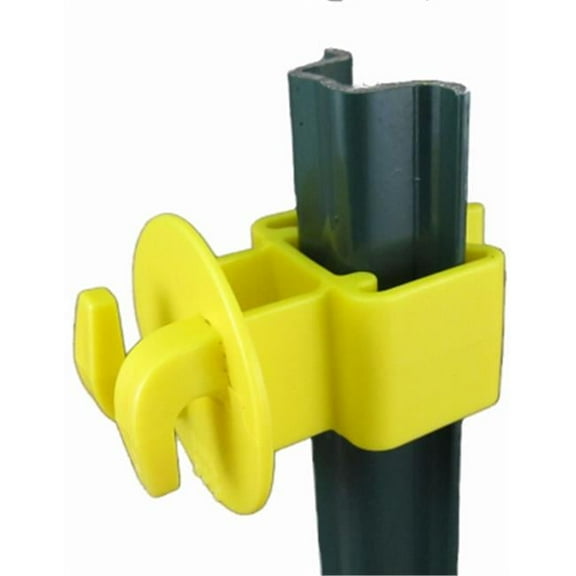 Dare SNUG-LGU-25 Electric Fence U-Post Insulator, Light Duty, Yellow, 25-Pk. - Quantity 1
