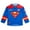 Blue / red, superman, variant on DC Comics Justice League Superman Mesh Hockey Jersey Long Sleeve T-Shirt Toddler to Big Kid