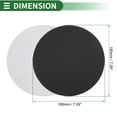 thumbnail image 3 of 50 Pcs Round Sandpaper 180 Grit Hook and Loop Sanding Sheets Universal for Automotive Refinishing 180x180mm Silicon Carbide Black, 3 of 7