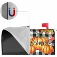 thumbnail image 3 of Welcome Fall Pumpkin Mailbox Covers Magnetic Standard Size 18x21 Autumn Maple Leaf Plaid Print Thanksgiving Decorative Mailbox Wrap Cover Holiday Decorations Outdoor Home Patio Garden Decor, 3 of 6