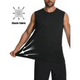 thumbnail image 3 of Camiseta sin mangas Cotrasen para hombre con protección solar, protector solar, talla S, color negro, 3 of 6