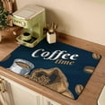 thumbnail image 1 of Coffee Machine Mat, Draining Kitchen Pad, Heat Insulation, Easy Maintenance, Dinner Mat, Household Use, Absorbent, Water-Resistant, Stainless Steel, for Kitchen, Office, Travel, 12x12 Inch, Premium, 1 of 9