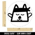 thumbnail image 2 of Ninja Kitty Cat Doodle Self-Inking Rubber Stamp Ink Stamper - Black Ink - Medium 1 Inch, 2 of 7