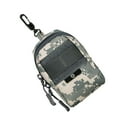 thumbnail image 2 of Wosthever Bolsa adjunta pequeña bolsa colgante enganchable al aire libre bolso de nailon teléfono móvil cigarrillos paquete multifunción Escalada camuflaje gris, 2 of 6