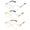 Gold Black, variant on Mens Womens Clear Lens Fashion Glasses Square Frame Eyewear J7088 CL SBK