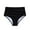 Black, variant on Women Swimwear High Waisted Bikini Swim Pants Shorts Bottom Swimsuit Swimwear Bathing