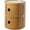 Yellow, variant on ColourTree 2 Tier Yellow Round Nightstand with Drawers,Small Bedside Table with Storage,Round Storage Cabinet with Sliding Door,Modern End Table Side Table