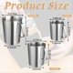 thumbnail image 3 of 3 Tazas Medidoras de Acero Inoxidable, Jarra de Metal con Marcas en Oz y Ml, 16 Onzas, 32 Onzas y 64 Onzas., 3 of 5