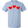 thumbnail image 3 of Inktastic 3 Red Hearts T-Shirt, 3 of 5