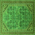 thumbnail image 1 of Ahgly Company Indoor Square Oriental Green Industrial Area Rugs, 5' Square, 1 of 4