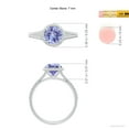 thumbnail image 4 of ANGARA Natural 1.45 ct Tanzanite Twist Rope Split Shank Ring in 925 Sterling Silver for Women (Size-7mm) | December Birthstone, Birthday, Anniversary, Jewelry Gift for Women | Natural Tanzanite Ring, 4 of 8