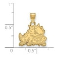 thumbnail image 2 of 14k Gold LogoArt Texas Christian University Horned Frog Small Pendant Q4Y017TCU, 2 of 4