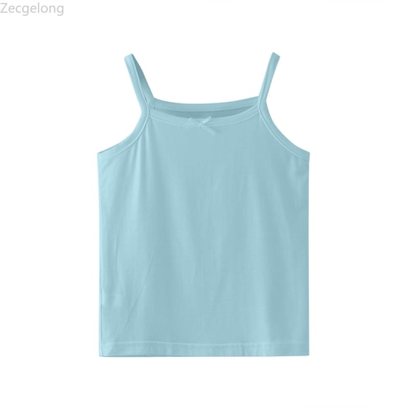 Zecgelong Toddler Kids Girls Dance Tank Top Racerback Crop Tank Top Soild Sleeveless Sports Dance Top Ballet Gymnastics Dancewear Girls Sleeveless T-Shirts Size for Girl 5-6 Years