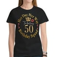 thumbnail image 2 of My Way/Her Way Birthday T-shirts (Size:XXXL; Style:My Day 50th New All Over Print T-shirt for Women (Model T45);), 2 of 2