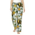 thumbnail image 2 of Lsque Bees and Flower Print Women's Pajama Pants, Lounge Pant - Comfortable Home Wear,Elastic Waistband, Stylish Design-X-Large, 2 of 9