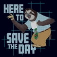 thumbnail image 2 of Womens Zootopia 2 Flash Slothmore Here To Save the Day T Shirt, 2 of 5