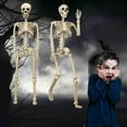 thumbnail image 4 of putnchl 90cm Halloween Skeleton Decor - 2 Pack!Poseable Joints For Creepy Positions, Perfect For Yard/haunted House Displays.PVC Material Withstands Outdoor Use, 4 of 4