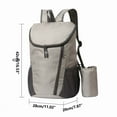 thumbnail image 3 of Xihbxyly Mochila Plegable para Exteriores, Diseño Ligero de Nailon, Gran Capacidad, Correas de Hombro Transpirables, Elementos Reflectantes de Seguridad, Esencial para Senderismo y Viajes, Incluye Bo, 3 of 5