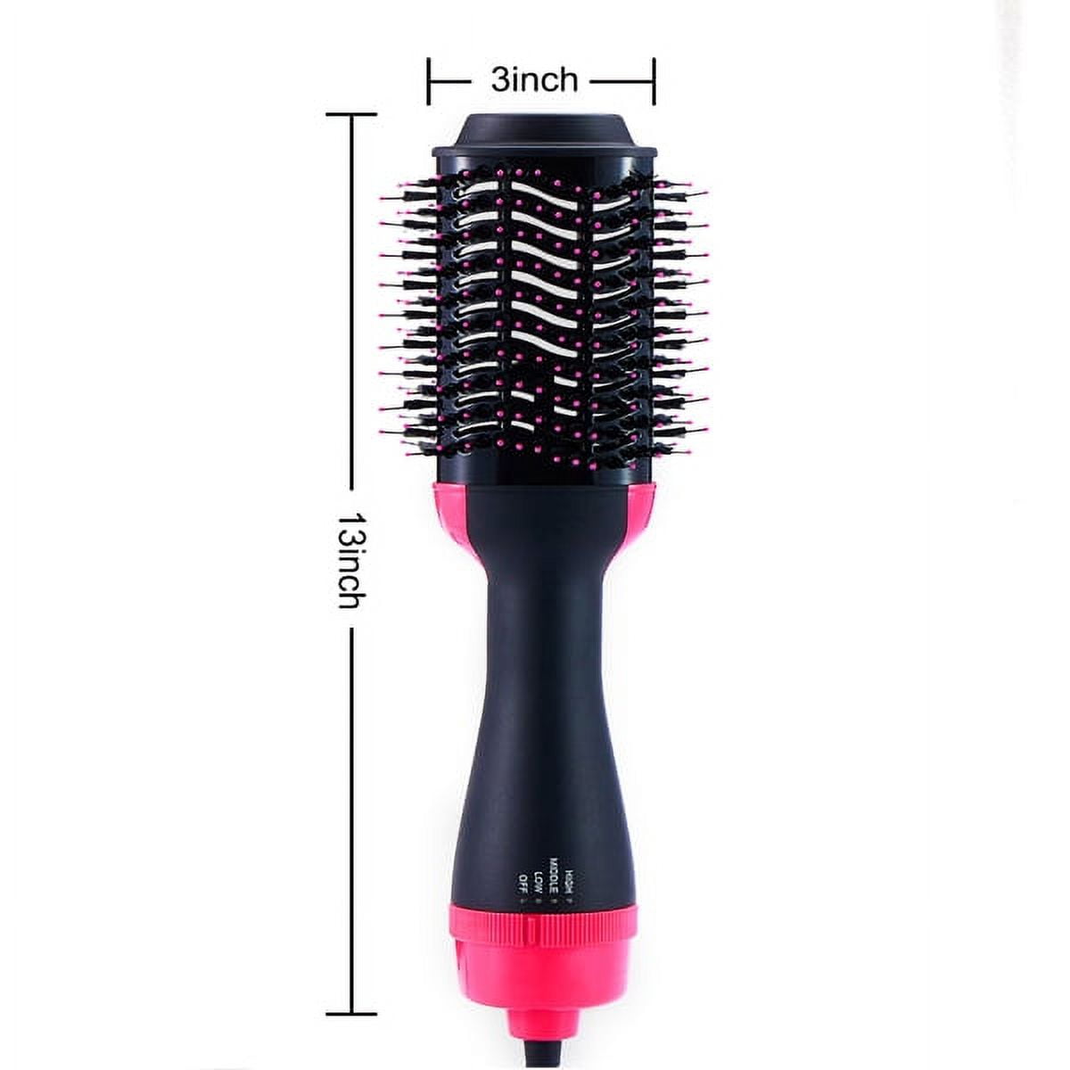 Hair Dryer Brush Blow Dryer Brush in One, Upgraded 4 in 1 Hair Dryer and Styler Volumizer with Negative Ion Anti-frizz Ceramic Titanium Barrel Hot Air Brush Hair Straightener Brush