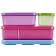 thumbnail image 2 of Rubbermaid 1866736 LunchBlox Kids Flat Lunch Box Container Set, Assorted Colors, 2 of 5