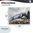 thumbnail image 4 of Stupell Industries Farmhouse Misty Cabin on Ridge White Framed Giclee Art, 20 x 16, by Franklyn Gregory, 4 of 8