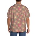 thumbnail image 3 of Kdxio Men's Hawaiian Shirt for Men Short Sleeve Shirt Fireworks1 Summer Casual Holiday Beach Button Down T-Shirts, 3 of 5