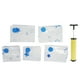 thumbnail image 1 of Juego de 5 bolsas de almacenamiento al vacío portátiles, reutilizables, para colchas, ropa, mantas y ropa de cama (bolsa de almacenamiento al vacío con bomba manual), 1 of 14