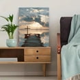 thumbnail image 5 of Qisvanset Wooden Cross Pier Serenity Canvas Wall Art 15.75x11.81 Inches, 5 of 8
