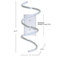 thumbnail image 4 of JONATHAN Y Scribble 7" Modern Metal Integrated LED Vanity Light Sconce, Chrome, 4 of 6