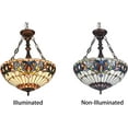 thumbnail image 2 of RADIANCE Goods Tiffany-Style 3 Light Victorian Inverted Ceiling Pendant 18" Shade, 2 of 2