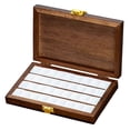 thumbnail image 1 of Watercolor Paint Box Wood Empty Palette Box Folding Paint Tray Portable Travel Paint Case for Acryli, 1 of 5