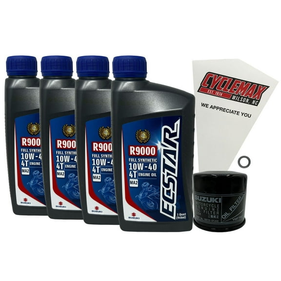 Cyclemax Full Synthetic Oil Change Kit fits 1999-2007 Suzuki GSX1300R Hayabusa