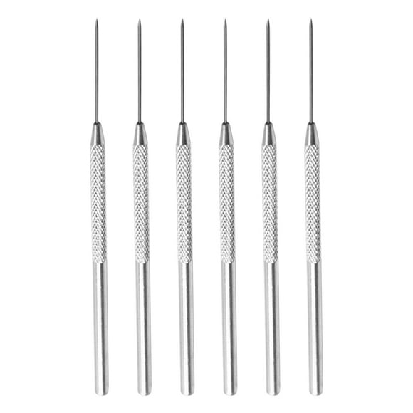 Miangastore 6PCS Clay Needle Tools Pottery Carving Stainless Steel Rod Punch Needles Pottery Needles Sculpture Tool