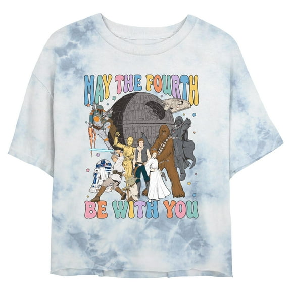Juniors Star Wars May The Fourth Characters T Shirt