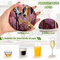 thumbnail image 3 of 6 Pcs Daisy Floral and Dogs Drink Coasters with Holder Absorbent Coaster Sets Cup Heat-Resistant Hot Pads Mats for Bar Table Protection, 3 of 7